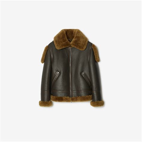 burberry love aviator jacket|shearling aviator jacket.